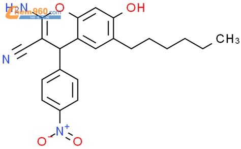 111861 38 2 4H 1 Benzopyran 3 Carbonitrile 2 Amino 6 Hexyl 7 Hydroxy 4