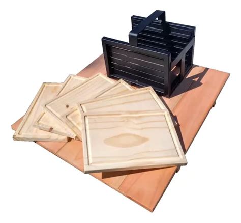 Kit De 6 Tablas Para Asado Porta Tablas Hierro Obsequio Cuotas