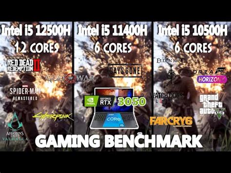 Intel i5 10500h vs 11400h vs 12500h Gaming Benchmark Test in 2022 | #RTX3050 | @StealthGamer SG ...