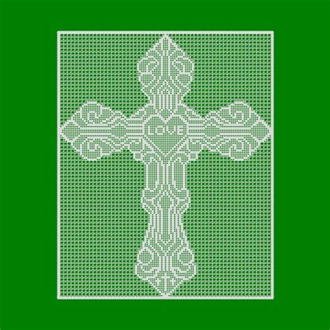 Celtic Cross Filet Crochet Pattern Etsy