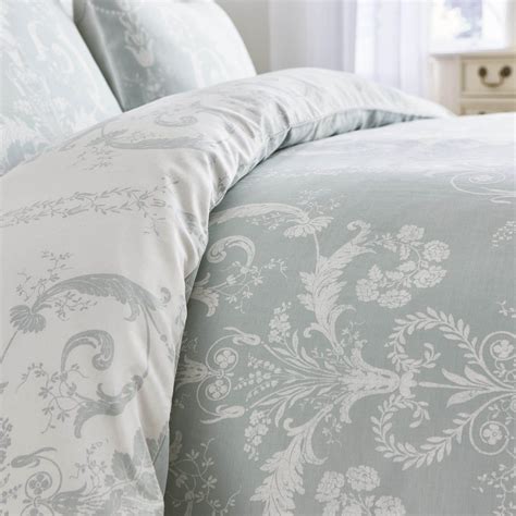 Laura Ashley Josette Duvet Cover Set Duck Egg Williamsons Factory Shop