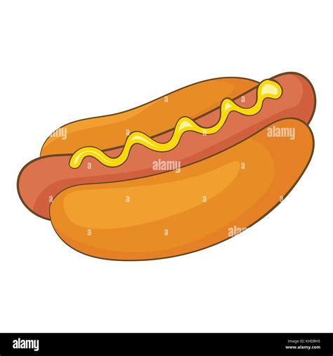 Hot dog icon, cartoon style Stock Vector Image & Art - Alamy