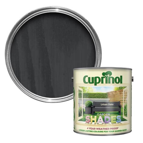 Cuprinol Garden Shades Urban Slate Matt Wood Paint 2 5l Cuprinol Garden Shades Cuprinol