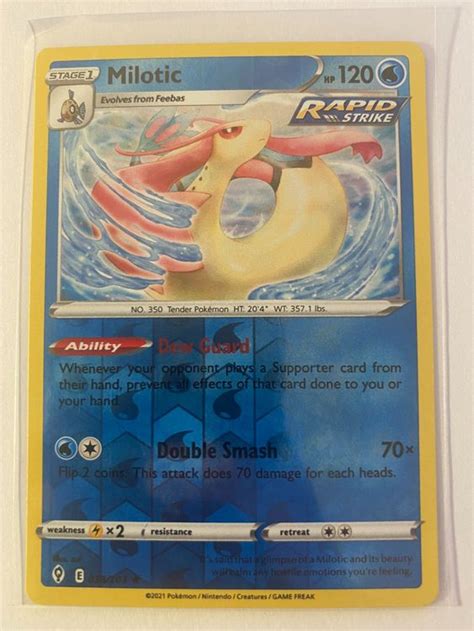 Pokemon Milotic Reverse Holo Evolving Skies En Kaufen Auf Ricardo