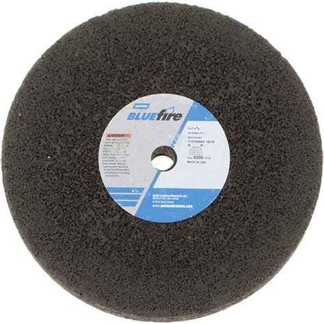 Norton Surface Grinding Wheel 8 Dia 1 Thick 58 Arbor 14 Grit Msc Direct