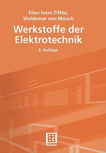 Werkstoffe Der Elektrotechnik 9783519101154 ZVAB