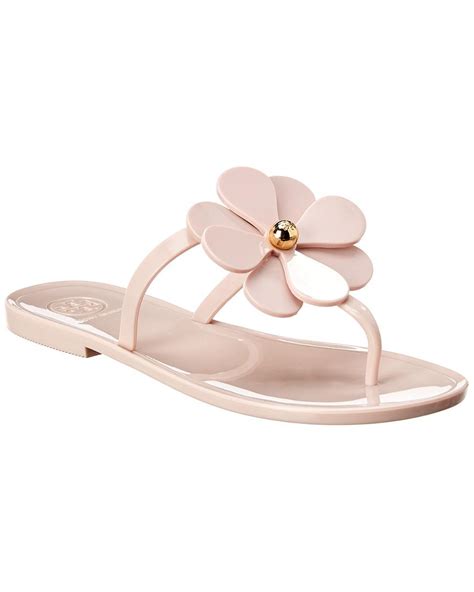 Tory Burch Flower Jelly Sandals In Pink Lyst