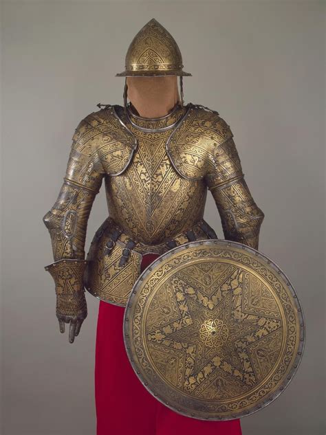 Gold Etched Three Quarter Armor Italy Early 17th Century From The