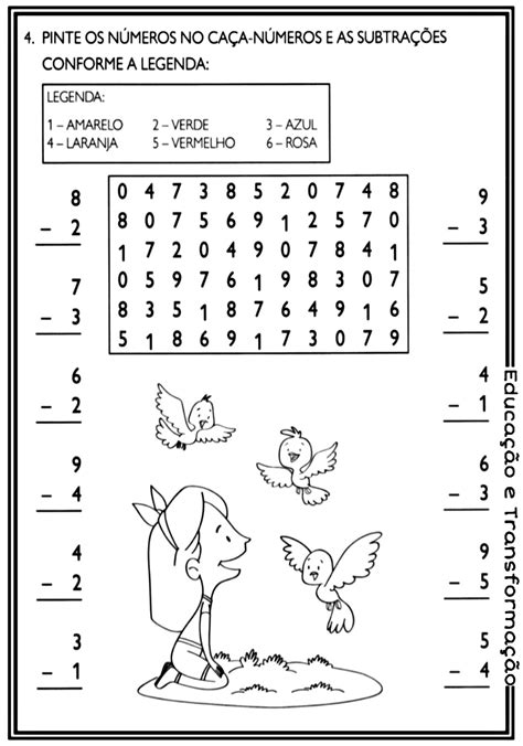 Atividade De Subtração Educação Infantil - 7