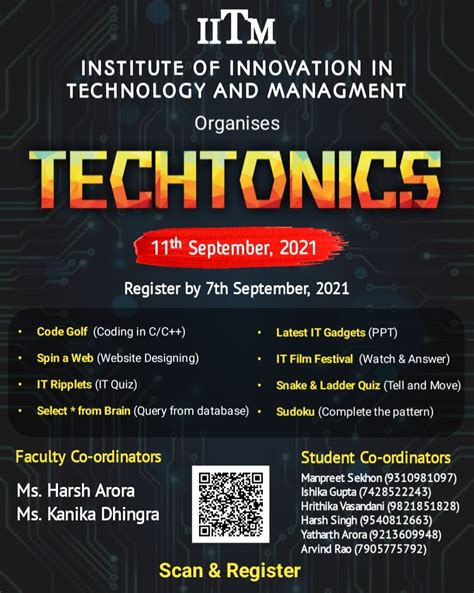 Techtonics (Tech Fest) – IITM