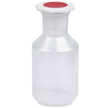 Plastic Reagent Bottle Wide Mouth Stopper 1000ml Haines Educational