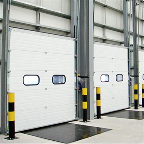 Electrical Large Aluminium Steel Vertical Lift Industrial Doors With