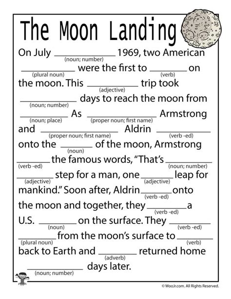 The First Moon Landing Lesson Plan & Activities for Kids | Woo! Jr ...