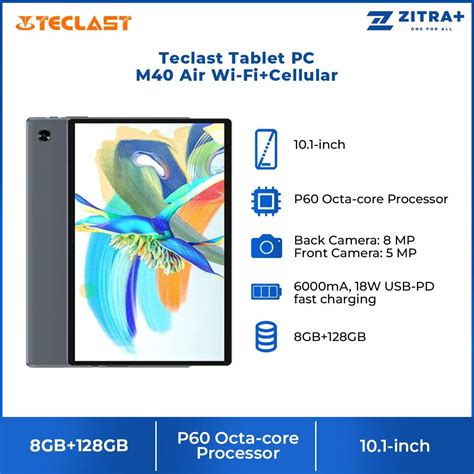 Teclast Tablet PC M40 Air Wi Fi Cellular 8GB 128GB Mobile Phones