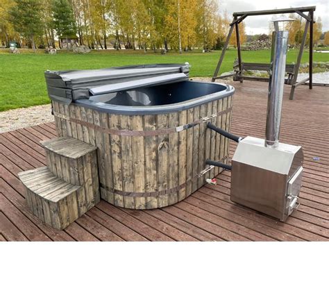 Jacuzzi Ogrodowe Balia Drewniana Z Hydromasa Em Ruska Bania Spa Cm