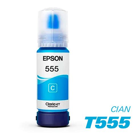 Tinta Epson T555 Cian T555220