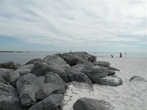 Rock Jetties At Perdido Pass Gulf Shores Shores Coastline