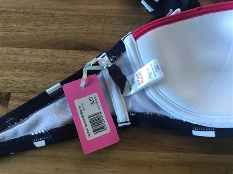 Figleaves Underwired Halter Bikini Top Swim Sun Top Padded Navy Hearts FF New EBay UK