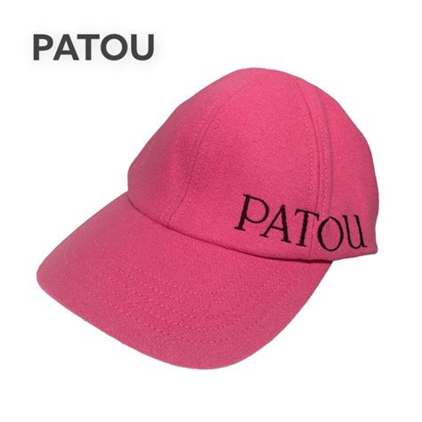 ★新品未使用★patou フェルト キャップ 帽子 ピンク ロゴ 通販 510off Shimoda Gyogujp