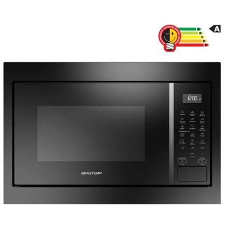 MICROONDAS DE EMBUTIR 1400W 32L BRASTEMP PRETO Bm146Ae