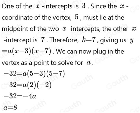 Solved Y A X 3 X K In The Quadratic Equation Above A And K Are