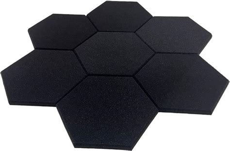 Espuma Ac Stica Hexagonal Cm X Cm Lisa Kit C Placas Amazon Br