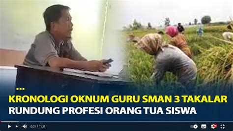 Kronologi Oknum Guru SMAN 3 Takalar Rundung Profesi Orang Tua Siswa