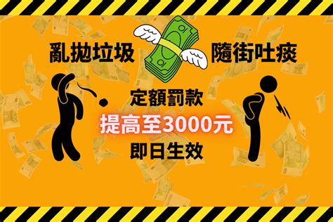 亂拋垃圾、吐痰等定額罰款提高至3000元