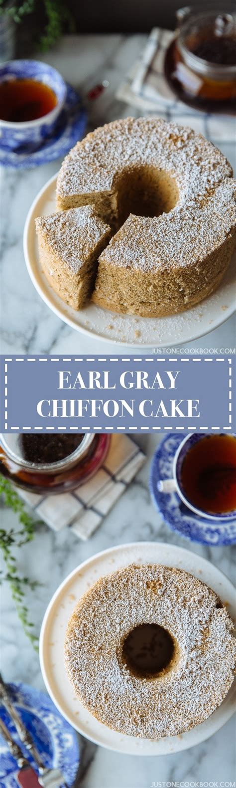 Earl Grey Chiffon Cake アールグレイシフォンケーキ • Just One Cookbook