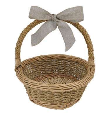 Basket Wicker With Bow Funktionality Events Experience