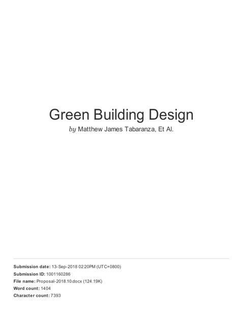 Green Building Design | PDF