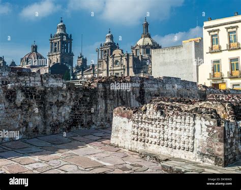 Templo mayor, the historic center of Mexico city Stock Photo - Alamy