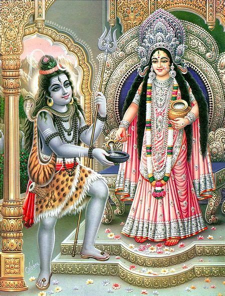 Annapurna Giving Alms To Lord Shiva