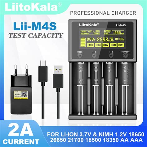 LiitoKala Lii M4S Lii 500 Lii M4 18650 Multifunctional Battery Charger