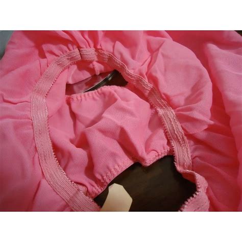 Nos Vtg 60s Bright Pink Nylon Panties Dbl Gusset No C… Gem