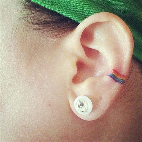 Tiny Tattoo Idea 38 Gorgeous Gay Pride Tattoos TattooViral