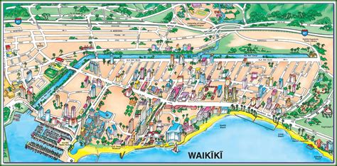 Map Of Hotels Waikiki - map : Resume Examples #MW9pBD46VA