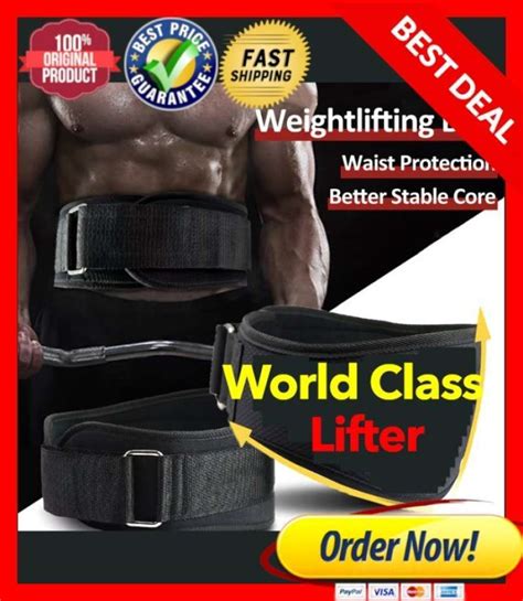 Jual Gym Belt Lifting Belt Sabuk Angkat Besi Angkat Lumbar Back