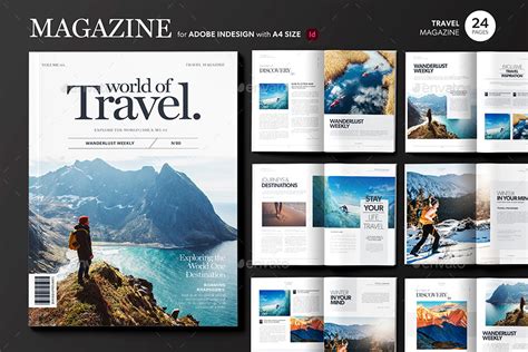 Travel Magazine Template Layout Print Templates Graphicriver