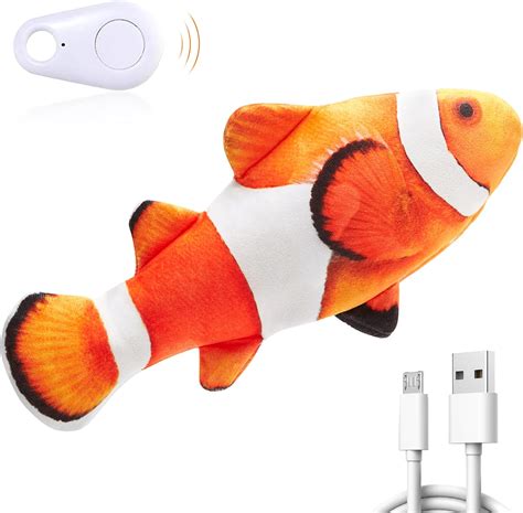 Potaroma Cat Toys Floppy Fish Upgraded For Remote Motion