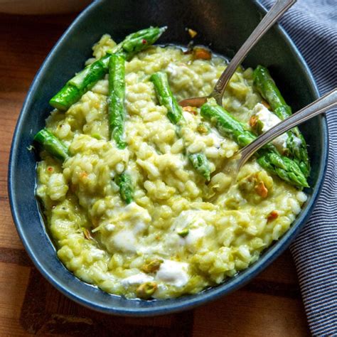 Risotto Mit Erbsenp Ree Und Gr Nem Spargel Madame Cuisine