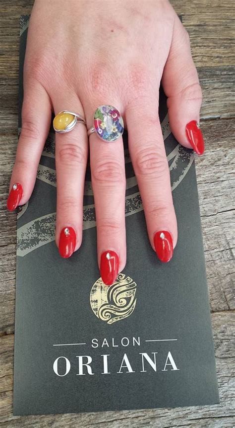 Fierce Red Sns Nails Done By Melissa Here At Salon Oriana Book An