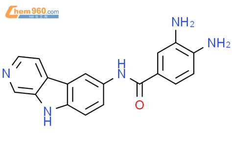 132091 96 4 Benzamide 3 4 diamino N 9H pyrido 3 4 b indol 6 yl 化学式结构式