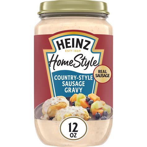 Heinz Homestyle Country Style Sausage Gravy 12 Oz Jar