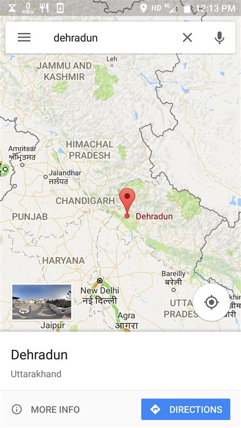 Dehradun In India Map