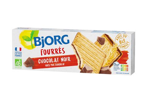 Biscuits Biscuits Fourr S Chocolat Noir G Bjorg