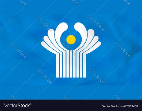 Cis waving flag national background Royalty Free Vector