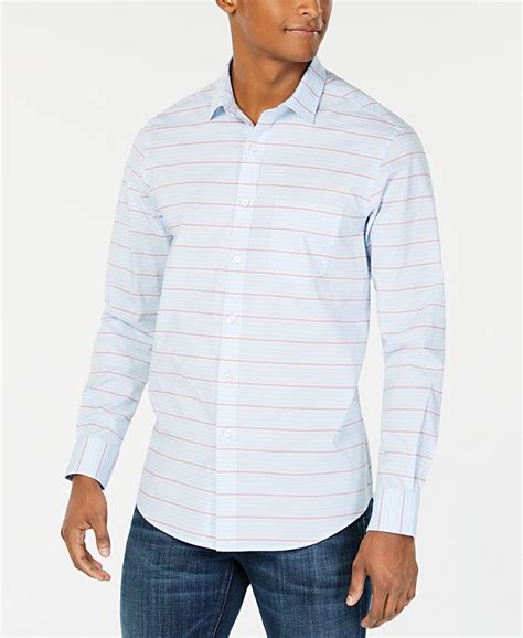 Club Room Mens Horizontal Stripe Shirt Created For Macys Macys