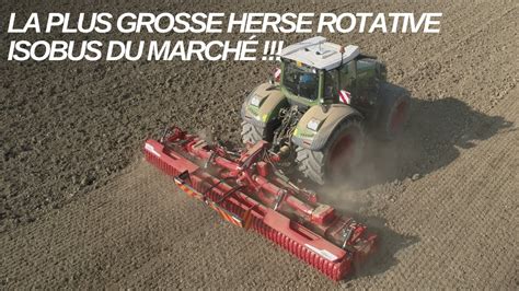 Jumbo Isotronic La Plus Grosse Herse Rotative Isobus Du March