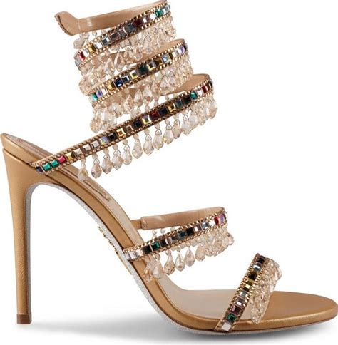 Rene Caovilla Chandelier Crystal Embellished Sandals ShopStyle